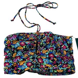 Wild Fable Women's Floral Sleeveless Woven Cropped Top - Size XS - NWT